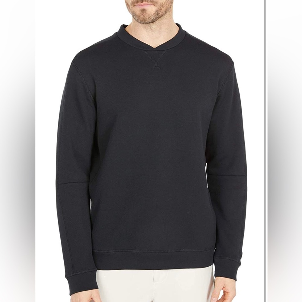 Mens adidas black golf pullover, NEW - size S
